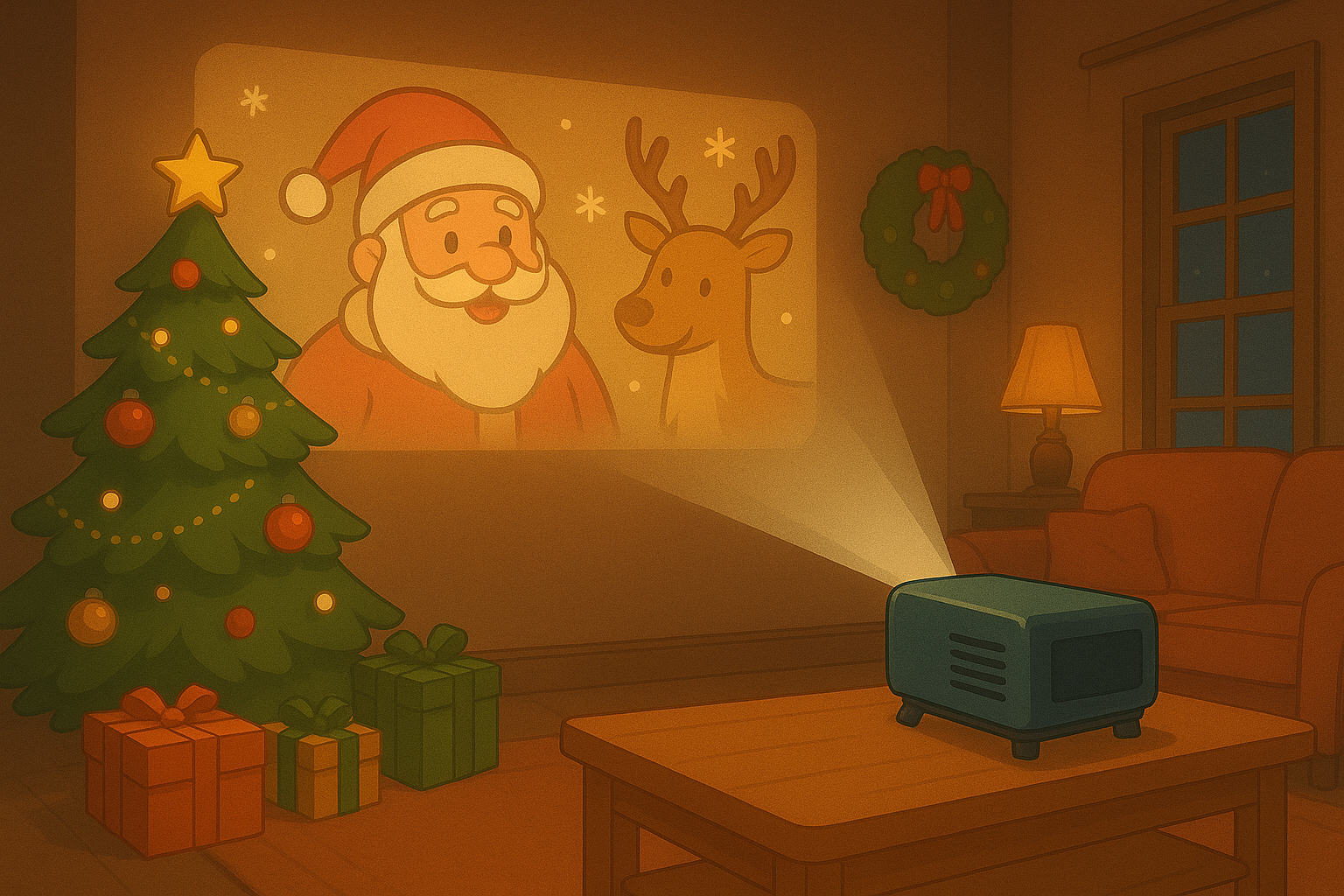 Christmas projection: Magic lights for your home 🎄✨